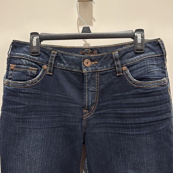 Silver Jeans Womens 31x34 Suki Mid Rise Boot Cut Dark Wash - Picture 2 of 12